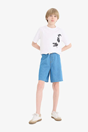 DeFacto Erkek Çocuk Jean Şort D8575A825SMNM28
