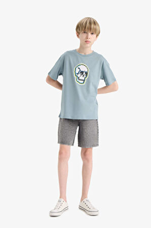 DeFacto Erkek Çocuk Jean Şort D8575A825SMNM55