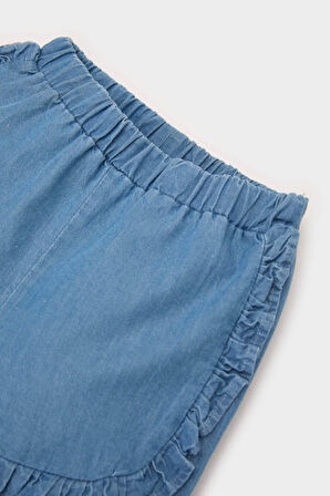 DeFacto Kız Bebek Beli Lastikli Jean Şort Z8272A225SMBE394