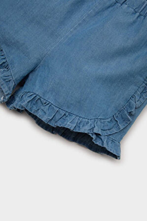 DeFacto Kız Bebek Beli Lastikli Jean Şort Z8272A225SMBE394