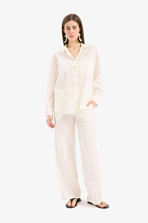 Regular Fit Esnek Belli Plaj Pantolonu-Fall in Love