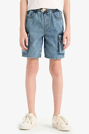 DeFacto Erkek Çocuk Jean Şort D8566A825SMNM28