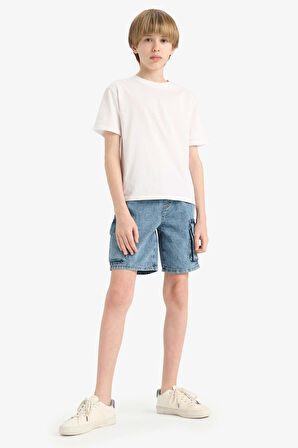 DeFacto Erkek Çocuk Jean Şort D8566A825SMNM28