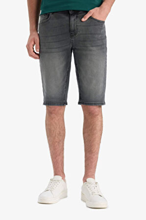Regular Fit Jean Bermuda