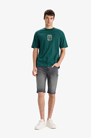 Regular Fit Jean Bermuda