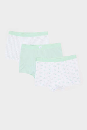 DeFacto Erkek Çocuk Desenli 3'lü Boxer E6876A825SPWT34