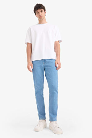 Pedro Slim Fit Dar Kalıp Normal Bel Dar Paça Jean Pantolon