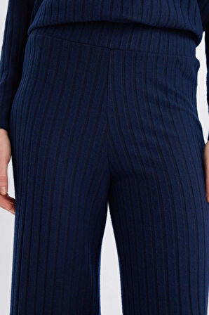 Wide Leg Geniş Paça Eşofman Altı Normal Bel Fitilli Kaşkorse Kumaş Basic Düz