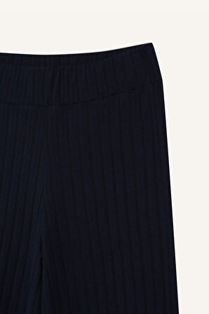 DeFacto Wide Leg Geniş Paça Eşofman Altı Normal Bel Fitilli Kaşkorse Kumaş Basic Düz B2405AX25SPNV31