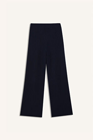 DeFacto Wide Leg Geniş Paça Eşofman Altı Normal Bel Fitilli Kaşkorse Kumaş Basic Düz B2405AX25SPNV31