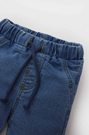 DeFacto Erkek Bebek Düz Paça Beli Lastikli Basic Düz Jean Pantolon B6733A525SPNM28