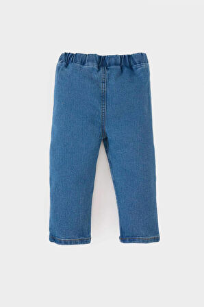 DeFacto Erkek Bebek Düz Paça Beli Lastikli Basic Düz Jean Pantolon B6733A525SPNM28