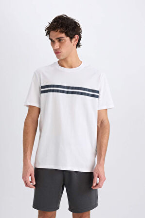 New Regular Fit Bisiklet Yaka Kısa Kollu Tişört