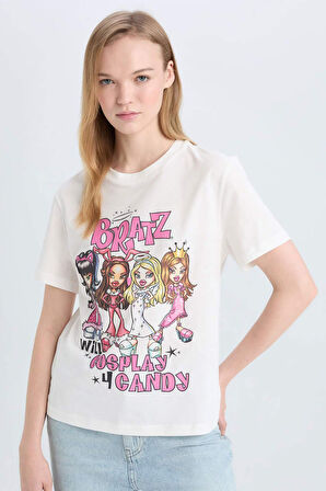 Coool Bratz Regular Fit Bisiklet Yaka Baskılı Kısa Kollu Tişört