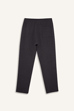 Regular Fit Cepli Düz Paça Eşofman Altı