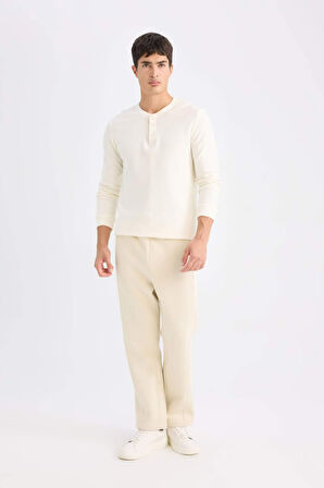 Regular Fit Basic Düz Cepli Eşofman Altı