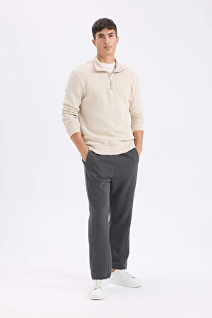 Regular Fit Basic Düz Cepli Eşofman Altı