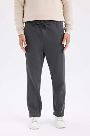 Regular Fit Basic Düz Cepli Eşofman Altı