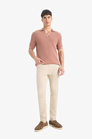 DeFacto %100 Pamuk Standart Fit Polo Yaka Kısa Kollu Triko Tişört E5860AX25SMBN300