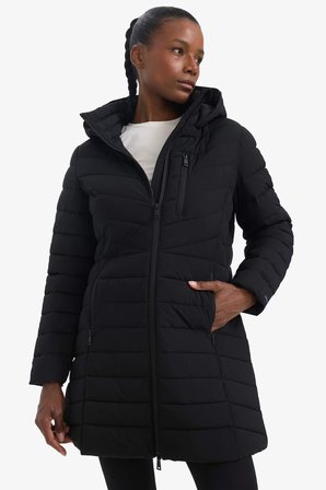 DeFacto Su İtici Regular Fit Kapüşonlu Şişme Parka Mont C6035AX25WNBK81