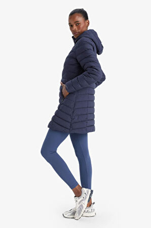 DeFactoFit Su İtici Regular Fit Kapüşonlu Şişme Parka Mont