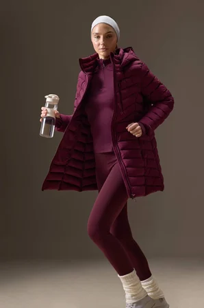 Su İtici Regular Fit Kapüşonlu Şişme Parka Mont C6035AX25WNBR232