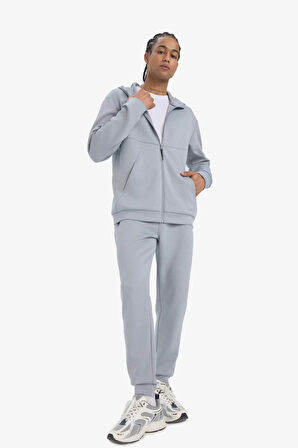 DeFactoFit Slim Fit Dar Kesim Standart Paça Skuba Dalgıç Kumaş Jogger