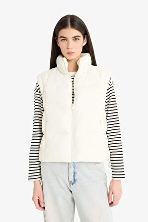 Regular Fit Fermuarlı Şişme Yelek