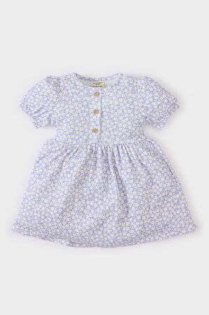 DeFacto Kız Bebek Çiçekli Kısa Kollu Yazlık Elbise C4491A525SMPR305
