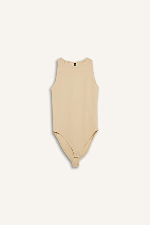 DeFacto Slim Fit Dar Kesim Halter Yaka Çıtçıtlı Atlet F0075AX25SPBG722