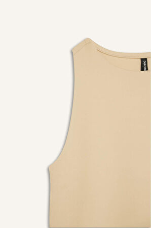 DeFacto Slim Fit Dar Kesim Halter Yaka Çıtçıtlı Atlet F0075AX25SPBG722