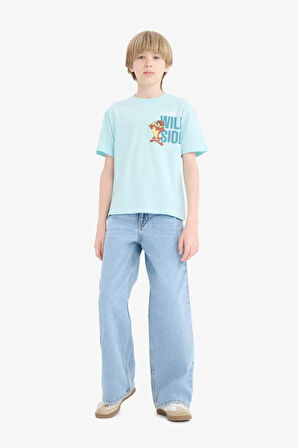 DeFacto Erkek Çocuk Looney Tunes Bisiklet Yaka Kısa Kollu Tişört E4826A825SMTR521