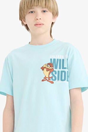 DeFacto Erkek Çocuk Looney Tunes Bisiklet Yaka Kısa Kollu Tişört E4826A825SMTR521