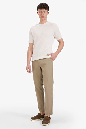 DeFacto %100 Pamuk Standart Fit Bisiklet Yaka Kısa Kollu Triko Tişört E5765AX25SMER100