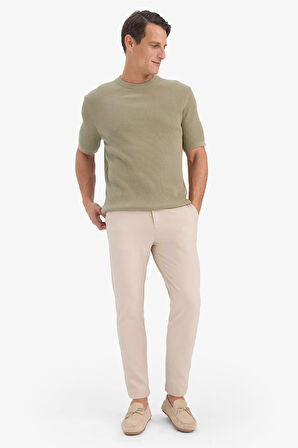 DeFacto %100 Pamuk Standart Fit Bisiklet Yaka Kısa Kollu Triko Tişört E5765AX25SMKH440