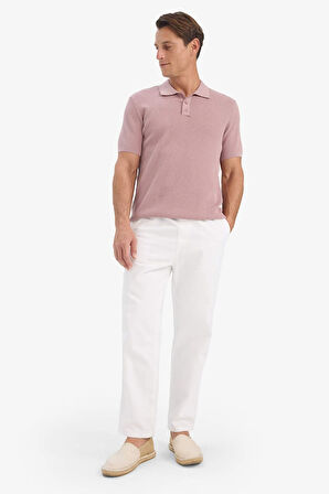 DeFacto %100 Pamuk Standart Fit Polo Yaka Kısa Kollu Triko Tişört E5866AX25SPPR347