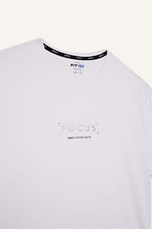 DeFactoFit Standart Fit Bisiklet Yaka Baskılı Kısa Kollu Tişört