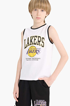 DeFacto Erkek Çocuk NBA Los Angeles Lakers Bisiklet Yaka Atlet E4845A825HSWT34