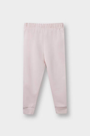 Kız Bebek 2'li Takım Unicorn Baskılı İçi Yumuşak Tüylü Sweatshirt Eşofman Altı