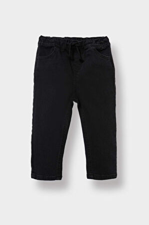 Erkek Bebek Beli Lastikli Jean Pantolon