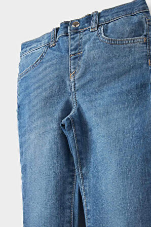 Kız Bebek Straight Fit Düz Paça Jean Pantolon