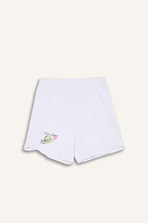 DeFacto Kız Çocuk Beli Lastikli Baskılı Şort E5724A825HSWT36