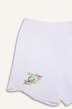 DeFacto Kız Çocuk Beli Lastikli Baskılı Şort E5724A825HSWT36