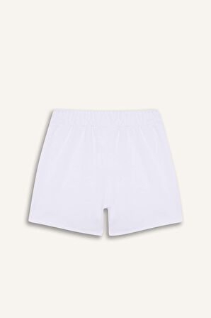 DeFacto Kız Çocuk Beli Lastikli Baskılı Şort E5724A825HSWT36