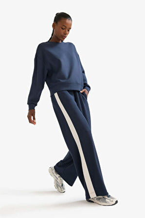 DeFactoFit Wide Leg Geniş Paça Standart Boy Modal Sporcu Eşofman Altı