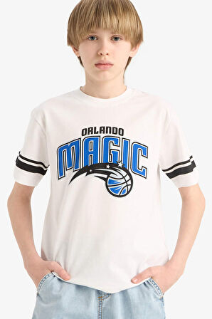 DeFacto Erkek Çocuk NBA Orlando Magic Bisiklet Yaka Kısa Kollu Tişört E4840A825SMWT34