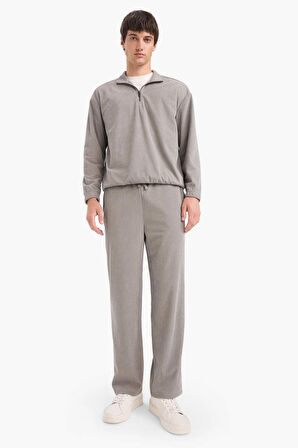 Wide Leg Cepli Geniş Paça Kadife Pantolon