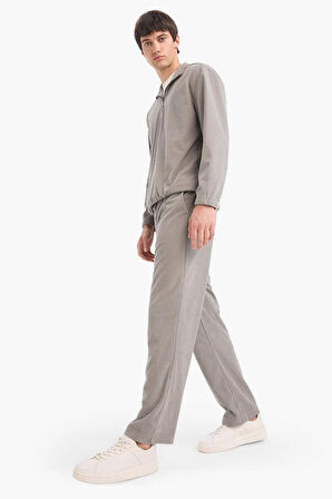 Wide Leg Cepli Geniş Paça Kadife Pantolon