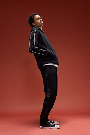 Regular Fit Beli Bağcıklı Cepli Eşofman Altı