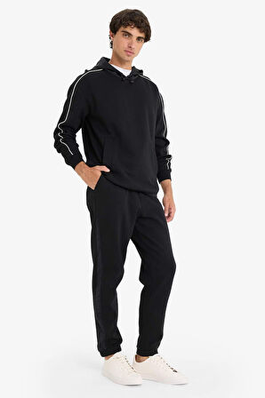Regular Fit Beli Bağcıklı Cepli Eşofman Altı